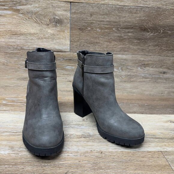 Circus By Sam Edelman Deacon Gray Block Heel Ankle Boot Women's Size 6.5 - Picture 8 of 9
